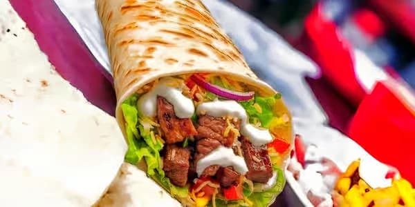 Chicken shwarma wrap