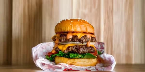 Chicken double cheese burger